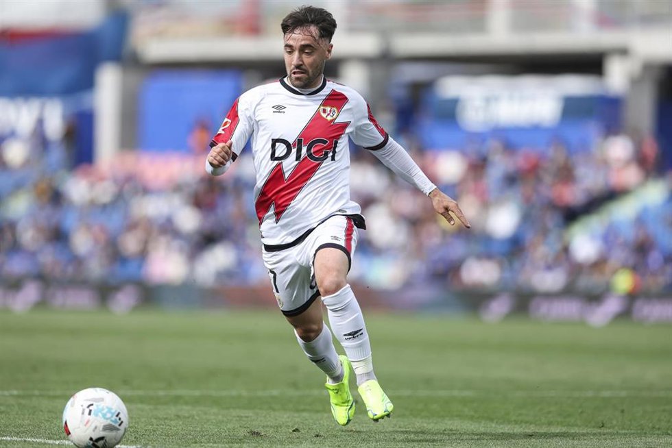 Unai Lopez of Rayo Vallecano in action during the Spanish League, LaLiga EA Sports, football match played between Getafe CF and Rayo Vallecano at Coliseum stadium on May 03, 2026, in Getafe, Spain.