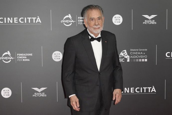 Archivo - 14 October 2024, Italy, Rome: US film director Francis Ford Coppola attends the red carpet of his movie "Megalopolis" at the Cinecitt Studios in Rome. Photo: Mario Cartelli/SOPA Images via ZUMA Press Wire/dpa