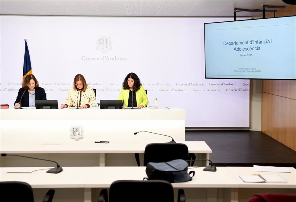 Cervós, Marín y Mas durante la rueda de prensa de este lunes