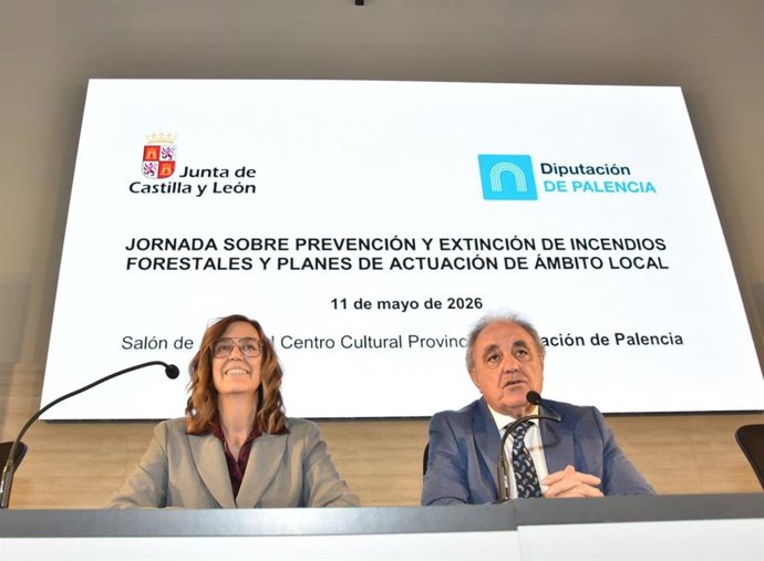 Inauguración de la jornada de formación a cargos municipales de Palencia en la autoprotección ante los incendios.