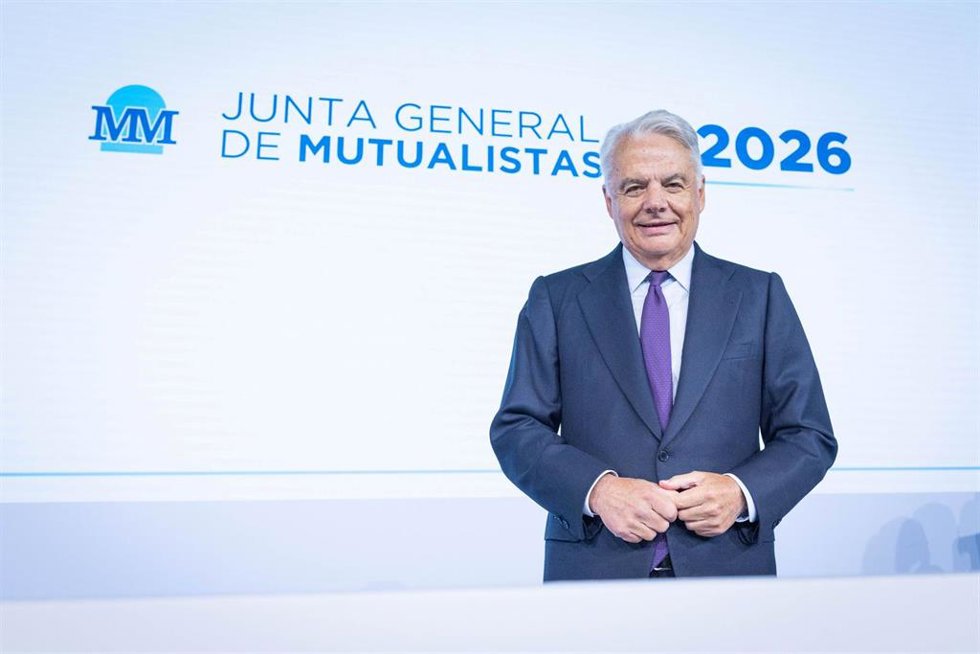 El presidente de Mutua Madrileña, Ignacio Garralda, durante la Junta General de Mutualistas 2026