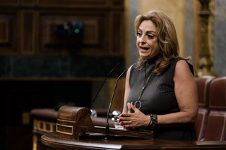 La diputada de Coalición Canaria Cristina Valido durante una sesión plenaria en el Congreso, a 7 de mayo de 2026, en Madrid (España). 