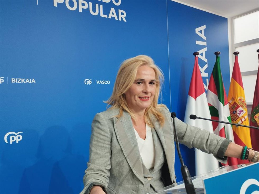 Archivo - La secretaria general del PP vasco y portavoz de la formación en el Ayuntamiento de Bilbao, Esther Martínez.