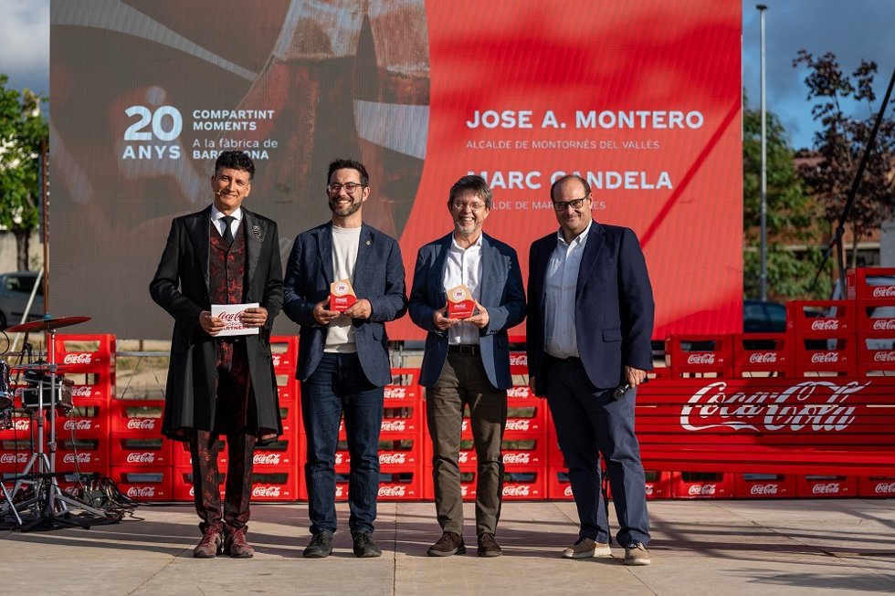 Imagen de la celebración de los 20 años de la planta de Coca-Cola en Barcelona
