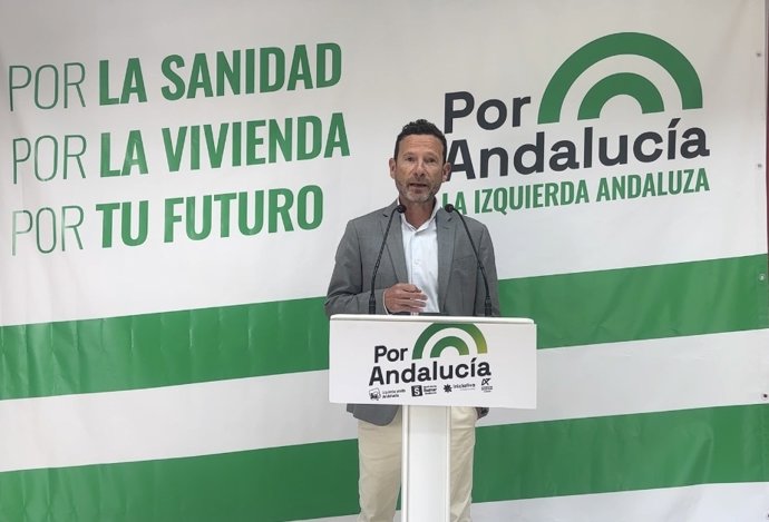 El candidato número 3 de Por Andalucía al Parlamento andaluz por la provincia de Huelva, David F. Calderón.