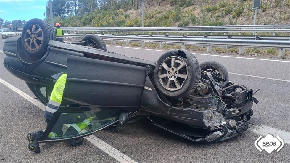 Vehículo accidentado.