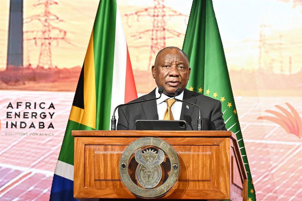Archivo - El presidente de Sudáfrica, Cyril Ramaphosa