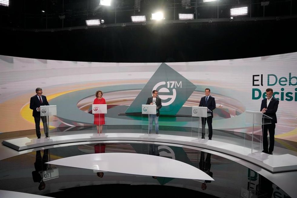 Debate de los 'cinco' candidatos a la Presidencia de la Junta en RTVA.