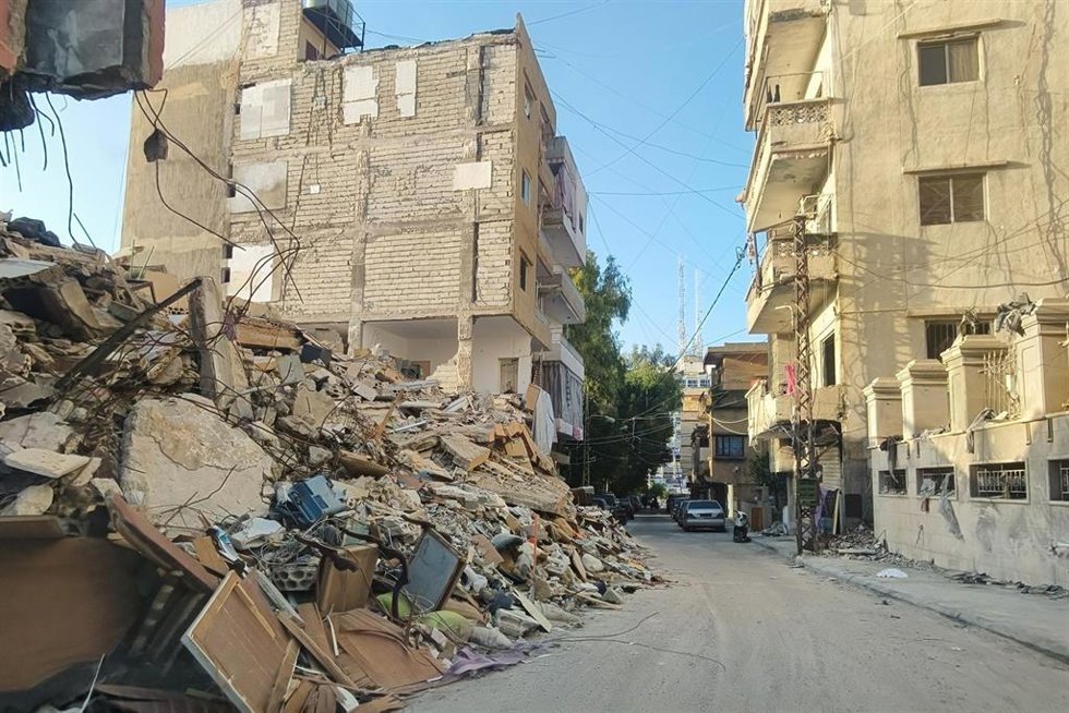 Daños materiales en la ciudad de Tiro, en Líbano, a causa de un bombardeo ejecutado por el Ejército de Israel en mayo de 2026 (archivo)