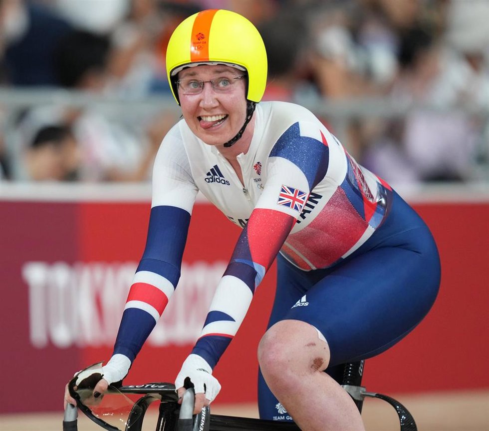Archivo - La ciclista inglesa Katie Archibald, en los Juegos de Tokyo 2020 con Gran Bretaña.
