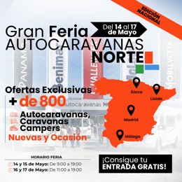 Gran Feria Autocaravanas Norte Edición Nacional del 14 al 17 de Mayo