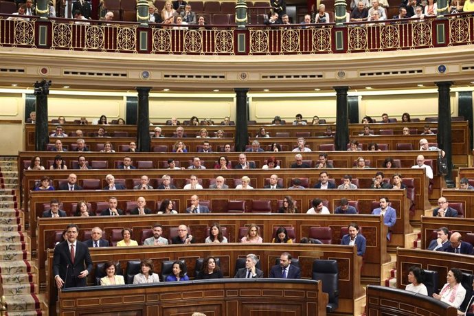 Archivo - Plano general de la bancada del PSOE