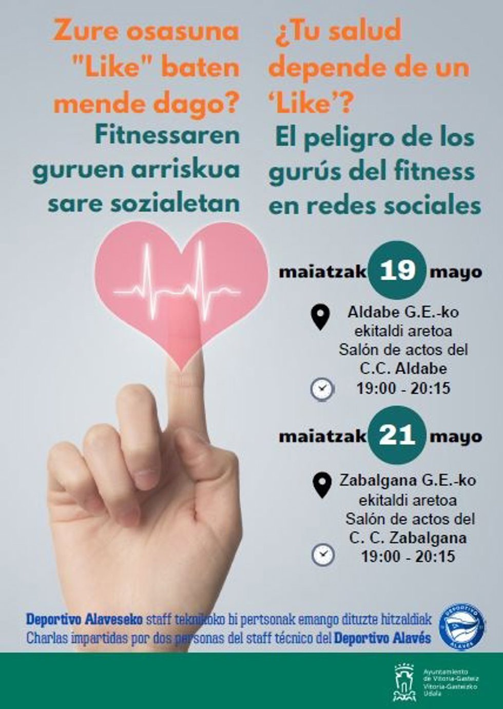 Cartel de las charlas