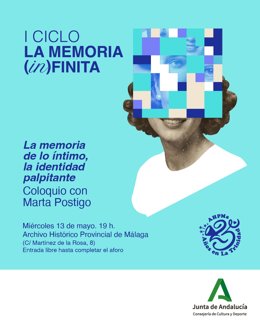 La filósofa Marta Postigo cierra el ciclo 'La Memoria (In)Finita' del Archivo Histórico Provincial de Málaga