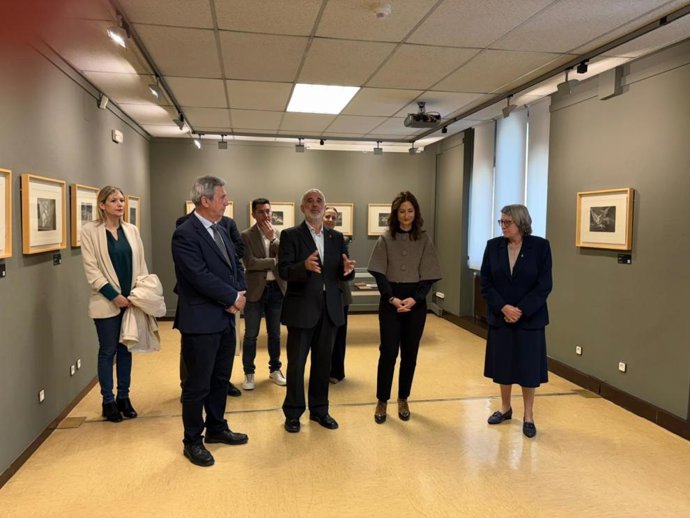 Inauguración de la exposición sobre ' Los Disparates' de Goya en el Archivo Histórico Provincial de Teruel.