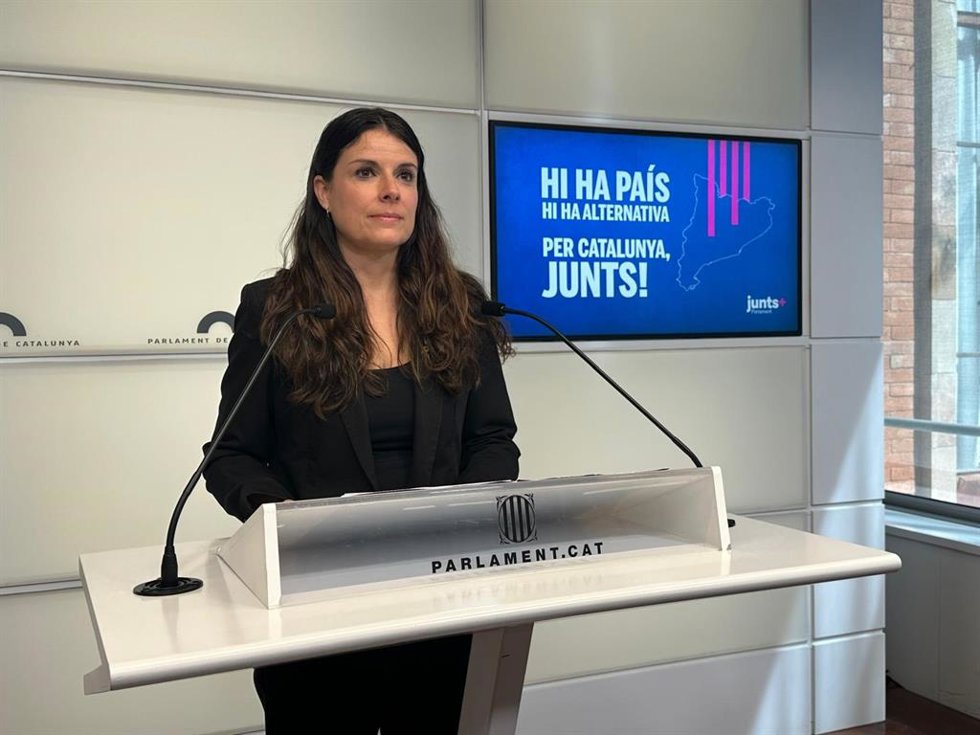 La presidenta de Junts en el Parlament, Mònica Sales