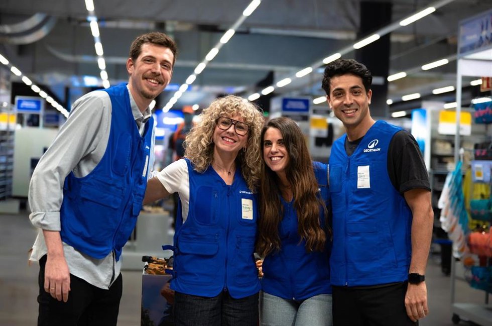 Trabajadores de Decathlon