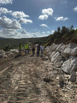 Visita a las obras en la JV-2334