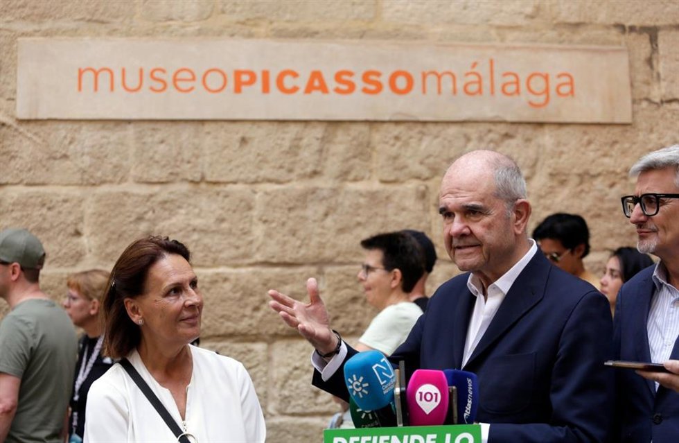 El Expresidente Socialista De La Junta De Andalucía Manuel Chaves En Un Acto Electoral En Málaga.