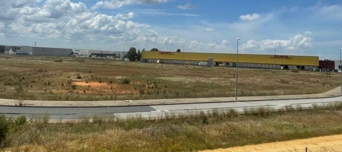 Vista de los suelos en relación con la subestación eléctrica del Parque Logístico de Carmona.