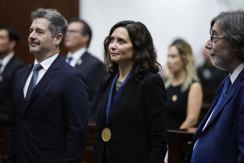 La presidenta de la Comunidad de Madrid, Isabel Díaz Ayuso, en su viaje institucional a México