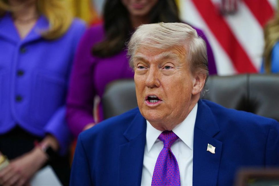 El presidente de Estados Unidos, Donald Trump, durante un acto en la Casa Blanca (archivo)