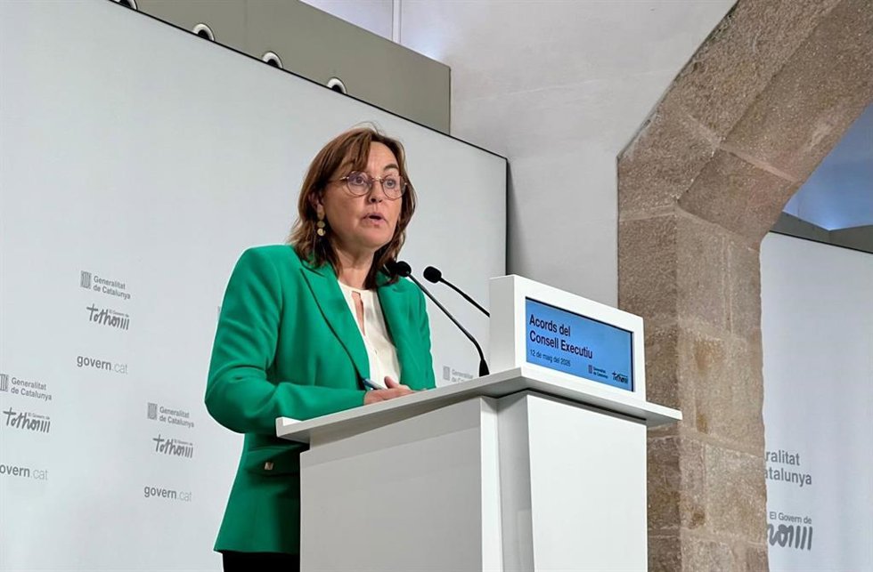 La consellera de Territorio, Vivienda y Transición Ecológica y portavoz de la Generalitat, Sílvia Paneque, en una rueda de prensa este martes tras el Consell Executiu
