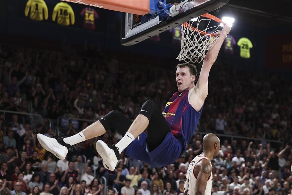 El jugador del Barça Jan Vesely