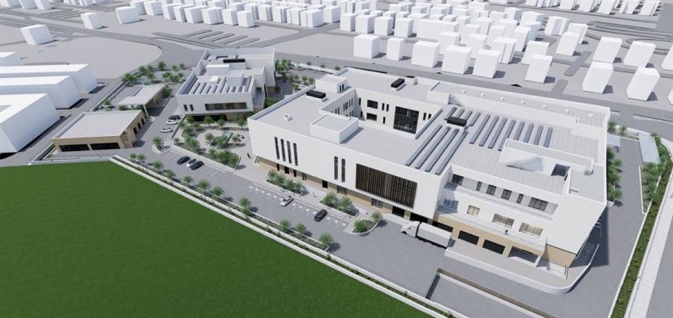 Render del futuro centro de control.