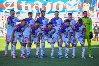 Futbol, Union La Calera vs Universidad de Chile Fecha 5, Copa de la Liga 2026 El equipo de Universidad de Chile, es fotografiado, durante el partido de Copa de la Liga disputado en el estadio Nicolas Chahuan de La Calera, Chile. 10/05/2026 Manuel