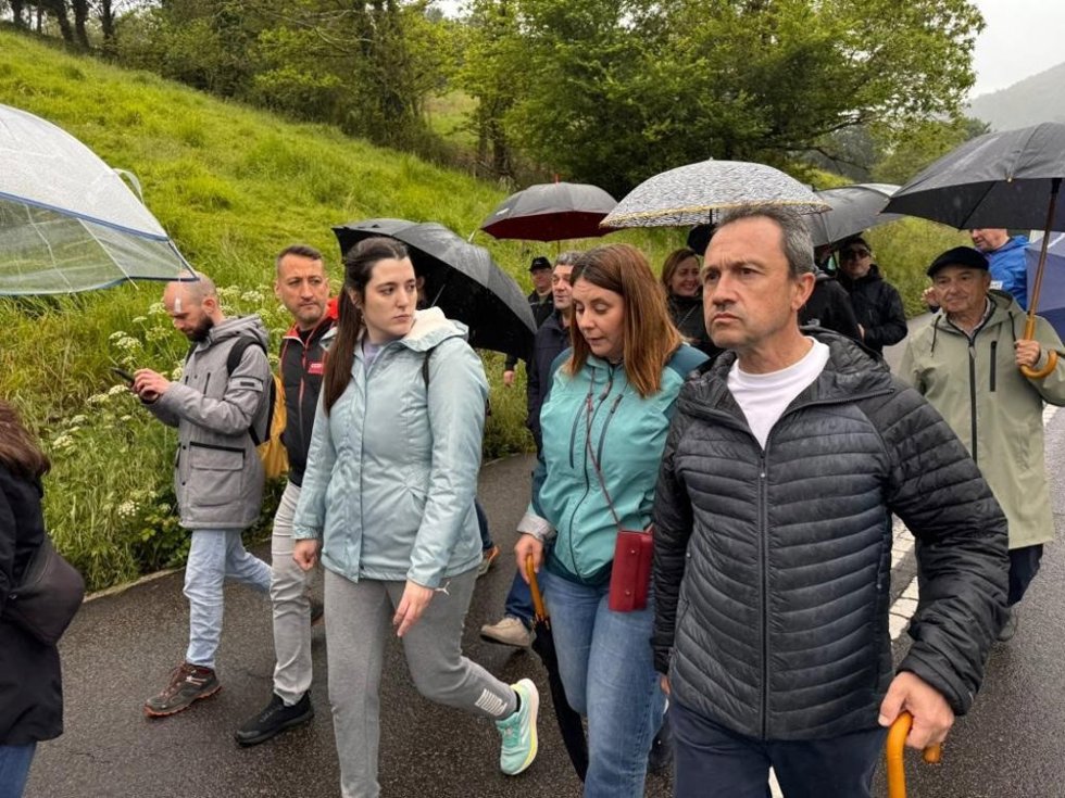 Ovidio Zapico, en la marcha reivindicativa
