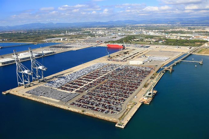 Imagen aérea del muelle de Andalusia del Port de Tarragona