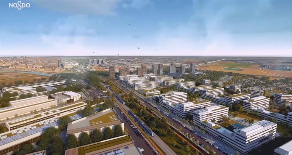 Recreación de la iniciativa residencial en Higuerón Norte en Sevilla
