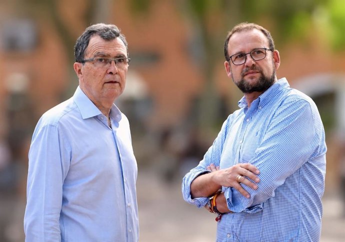 El alcalde de Murcia, José Ballesta, y teniente de alcalde y concejal de Desarrollo Urbano y Ciudad Inteligente, José Guillén