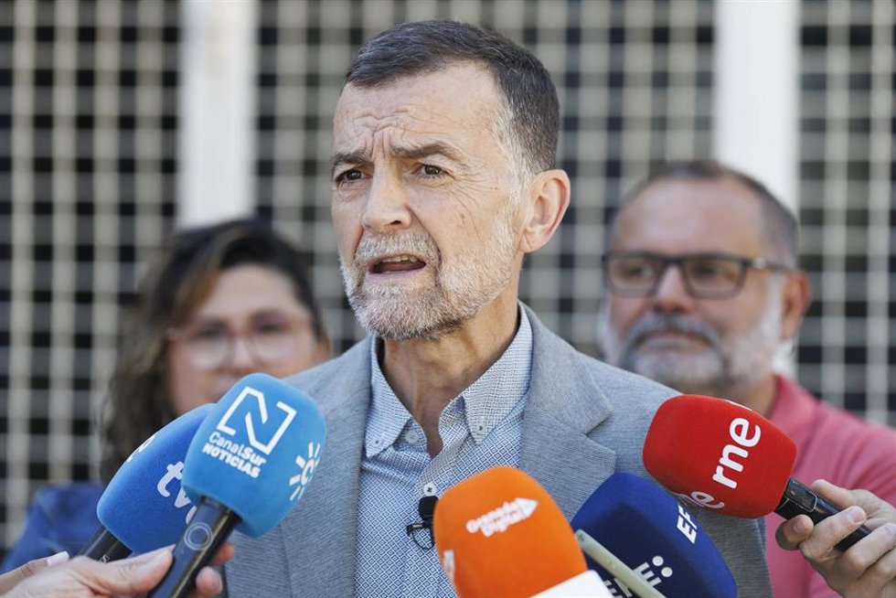 El candidato de Por Andalucía a la Presidencia de la Junta, Antonio Maíllo,