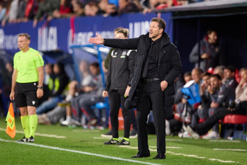 Diego Pablo Simeone, entrenador del Atlético de Madrid.