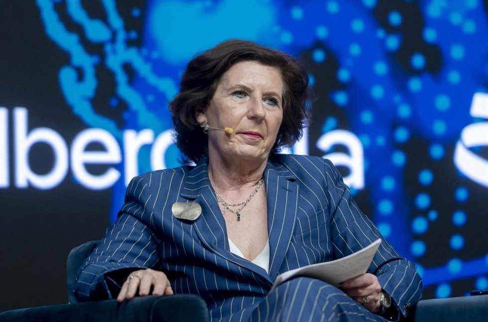 Archivo - La presidenta para el Sur de Europa de HP, Helena Herrero, interviene durante la segunda jornada de  la 3ª edición de ‘Global Trends’, en el Auditorio El Beatriz, a 13 de junio de 2025, en Madrid (España). Europa Press y American Chamber of Comm