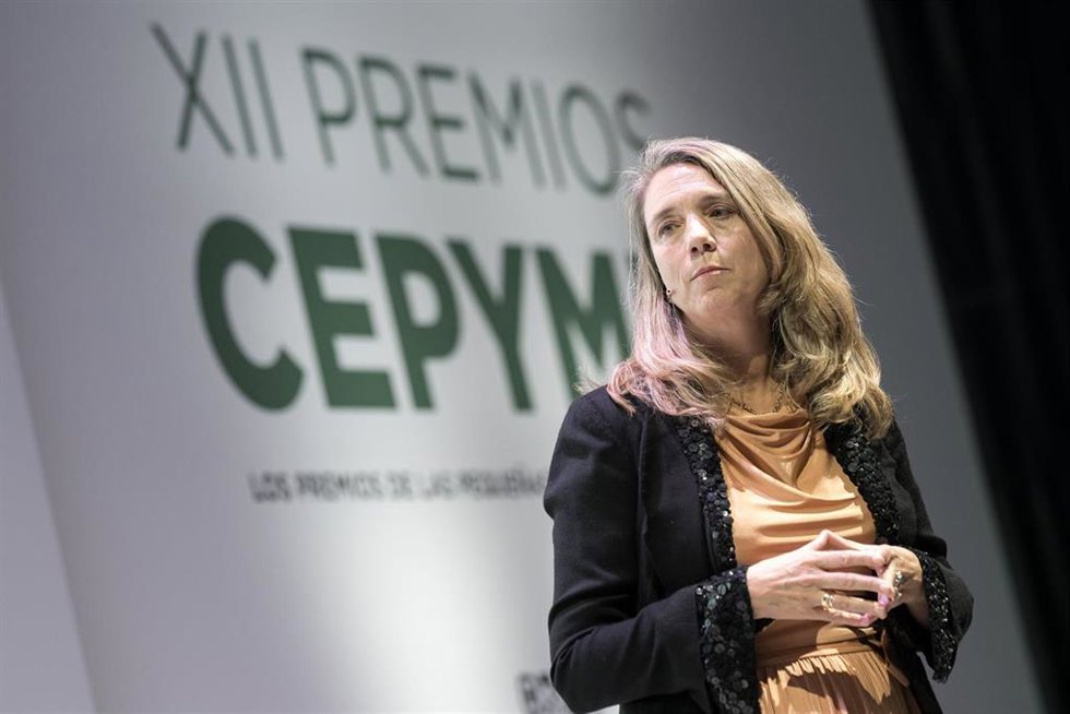 Archivo - La presidenta de Cepyme, Ángela de Miguel.