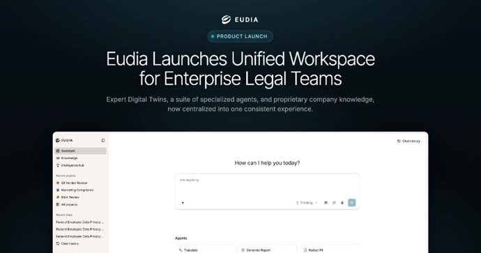 Eudia, plataforma de IA para trabajo legal complejo