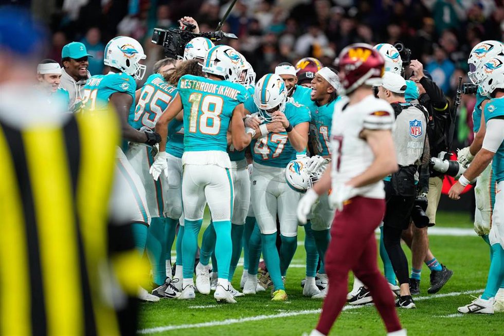 Archivo -  Miami Dolphins contra Washington Commanders en el Bernabeu 