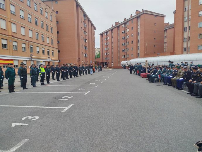 Imagen del acto de conmemoración del 182º aniversario de la Guardia Civil de Navarra