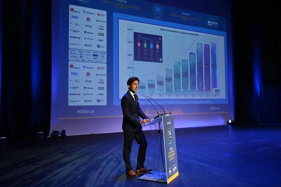 EL Fiscal Delegado de Criminalidad Informática del Ministerio Fiscal, Gabriel González, en 5G Forum.