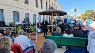 Celebración del Día Mundial de la Infancia Hospitalizada en el Hospital Juan Ramón Jiménez de Huelva con un concierto de la Banda Sinfónica Municipal.