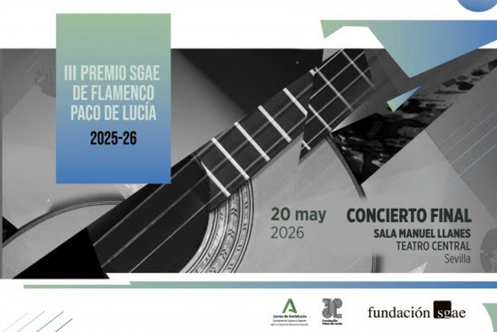 El III Premio SGAE de Flamenco Paco de Lucía se celebrará el 20 de mayo en Sevilla.