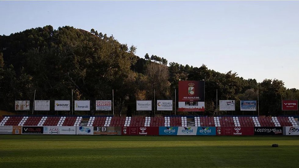 El Estadio Municipal de El Val en Alcalá de Henares, feudo de la RSD Alcalá.