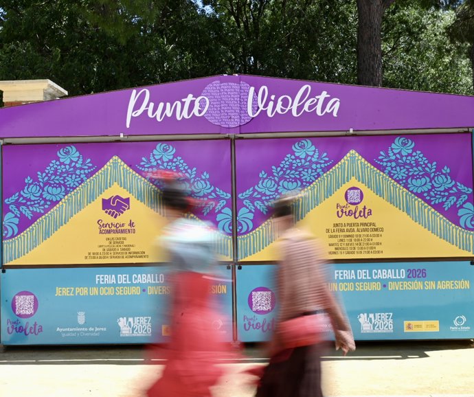 Punto Violeta de la Feria de Jerez de la Frontera (Cádiz)