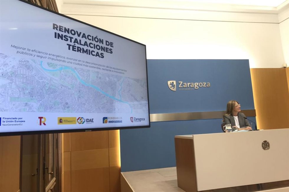 La consejera municipal de Hacienda y Fondos Europeos del Ayuntamiento de Zaragoza, Blanca Solans