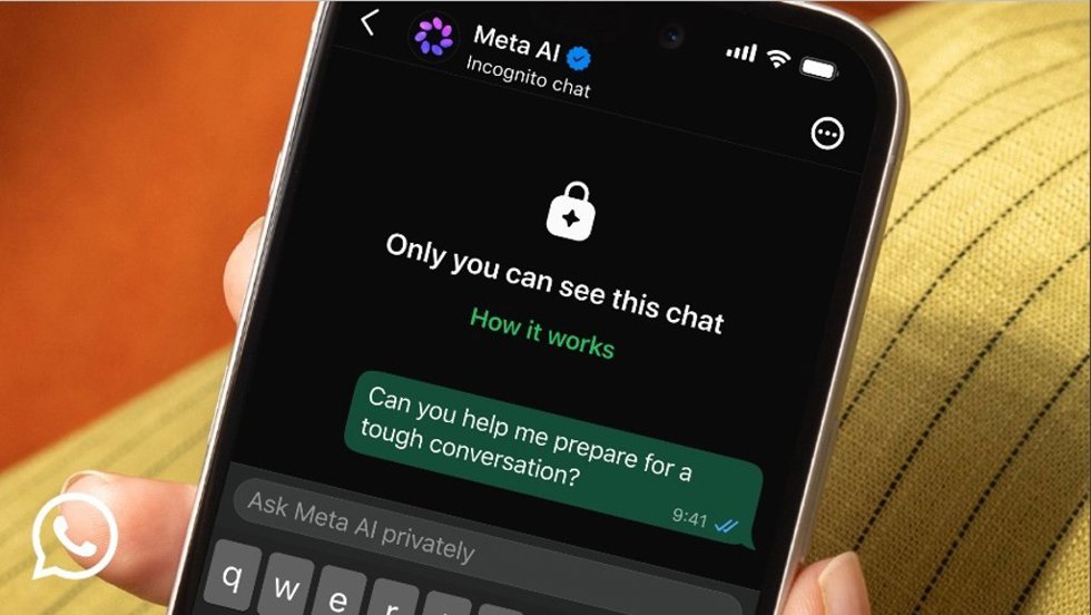 Chat de incógnito con Meta AI