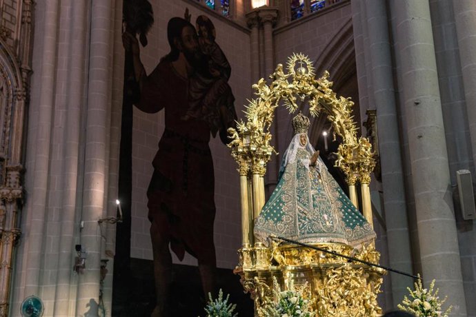 Archivo - Virgen del Sagrario, en la Catedral Primada de Toledo.