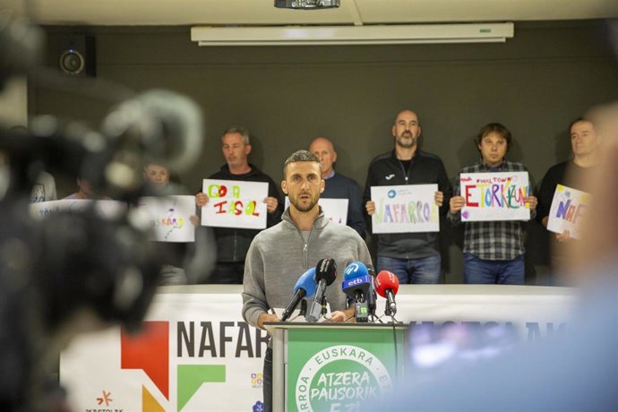 El presidente de la Federacíon Navarra de Ikastolas, Oier Sanjurjo.